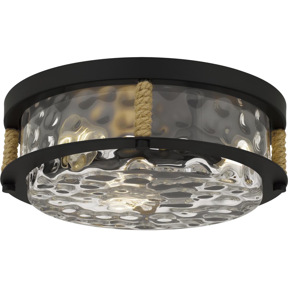 Quoizel BTC1616MBK Baltic 3 Light 15.75 inch Matte Black Flush Mount Ceiling Light
