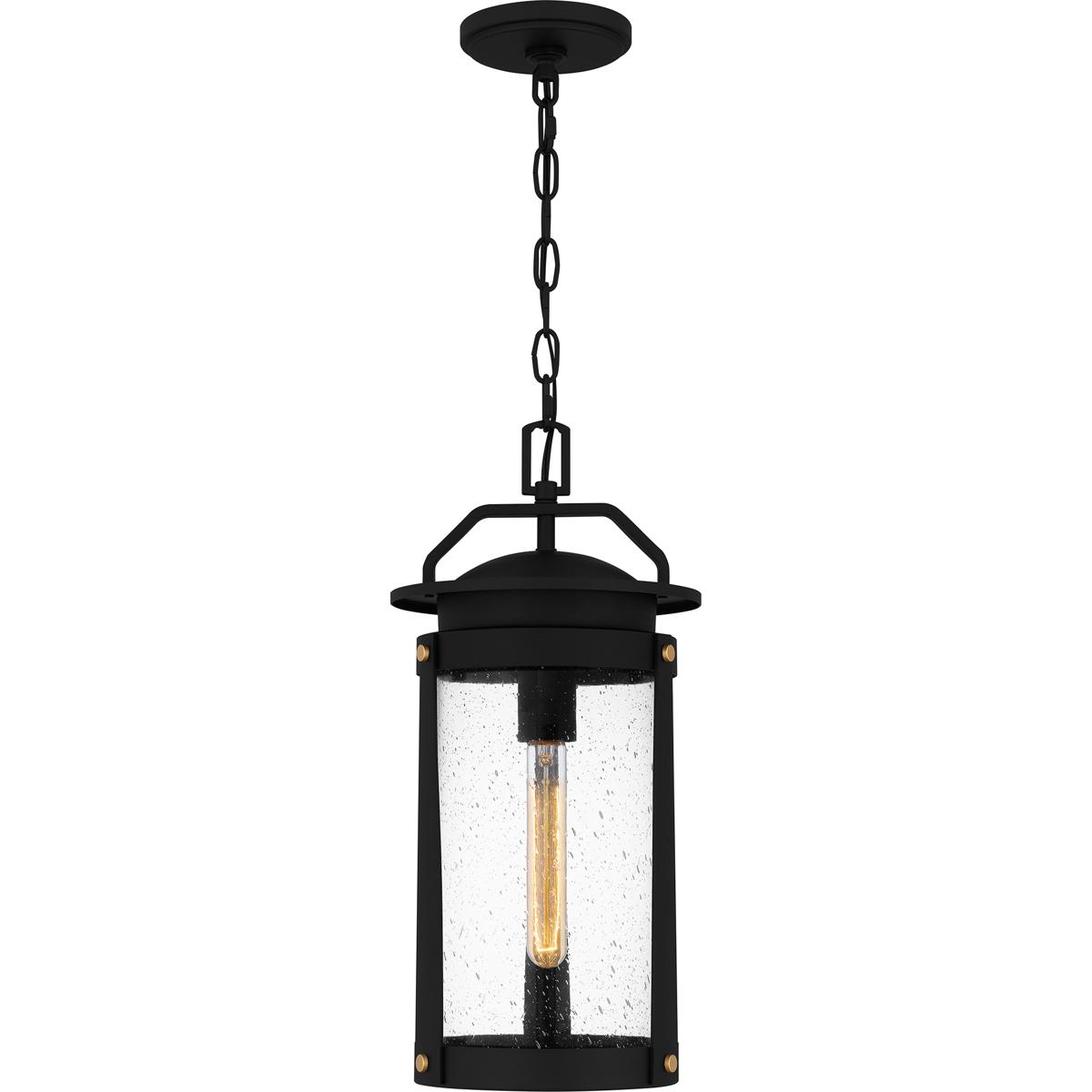 Quoizel CLI1509EK Clifton 1 Light 8.75 inch Earth Black Mini Pendant Ceiling Light, Small