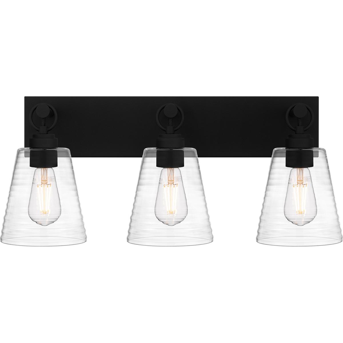 Quoizel DAC8624EK Dacosta 3 Light 24 inch Earth Black Bath Light Wall Light, Large