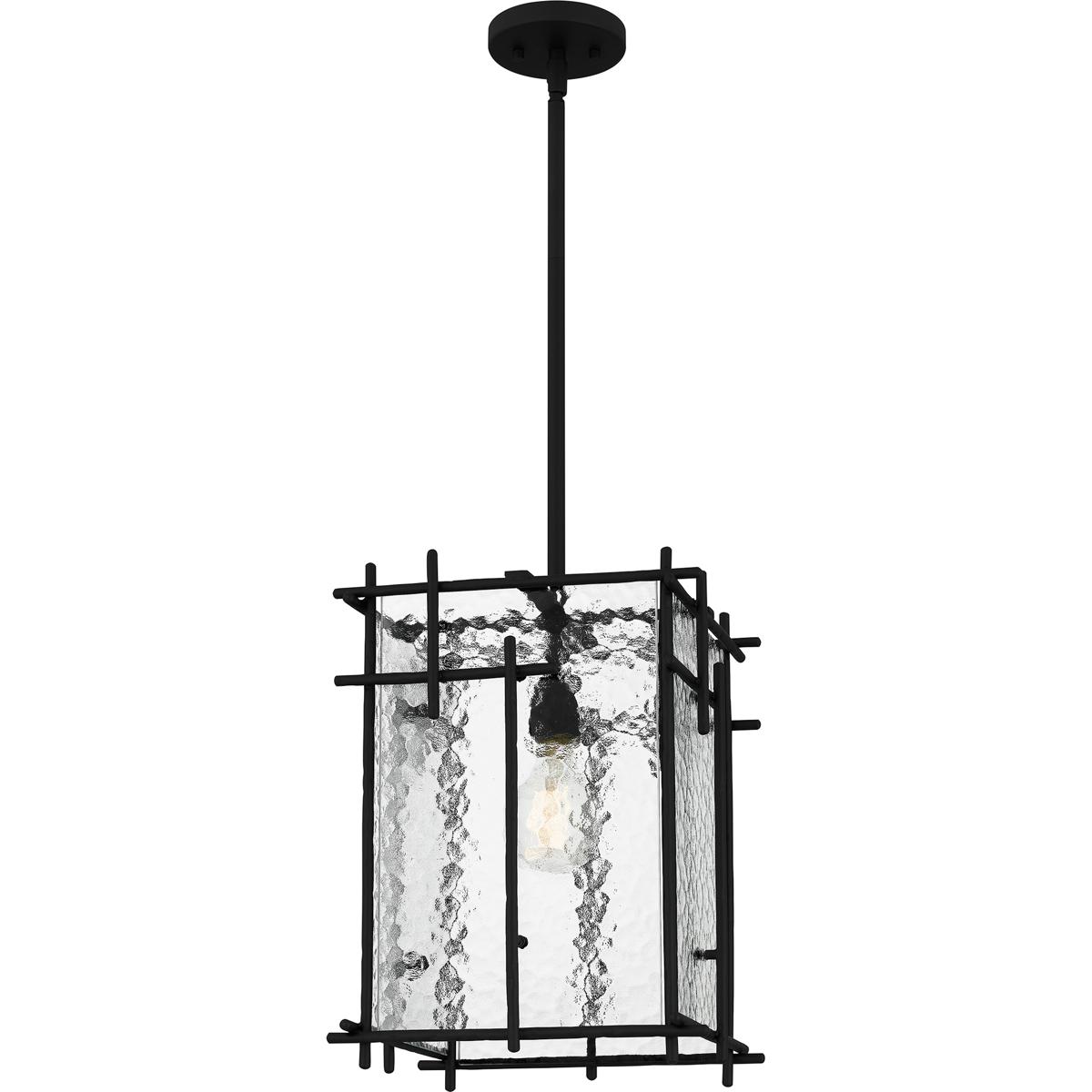 Quoizel DPN1512MBK Daphne 1 Light 12.5 inch Matte Black Mini Pendant Ceiling Light