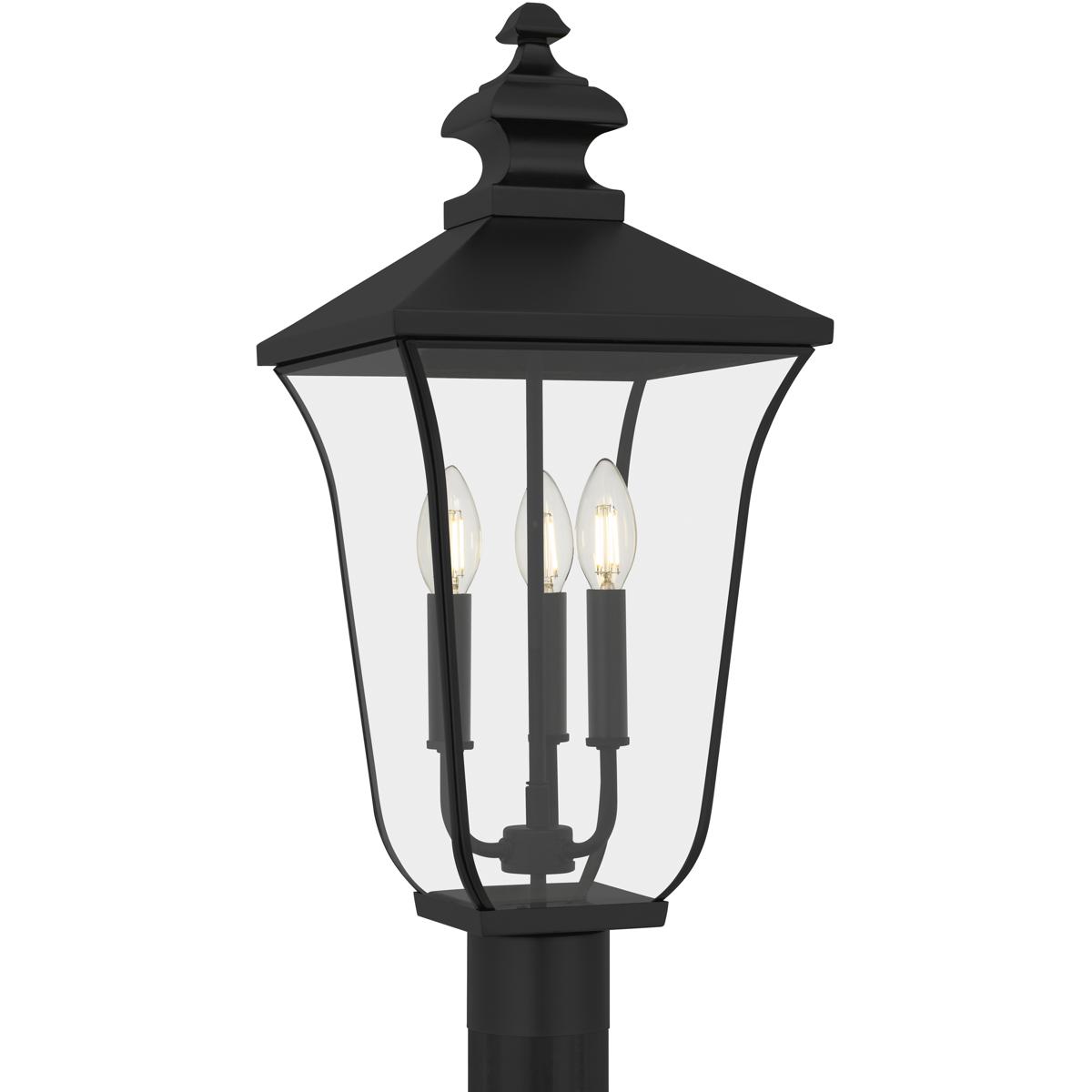 Quoizel FARL9010MBK Farley 3 Light 22.75 inch Matte Black Outdoor Post Lantern