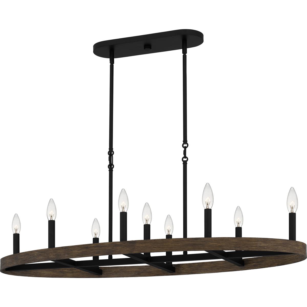 Hendrix Island Light, Matte Black, 42 in.