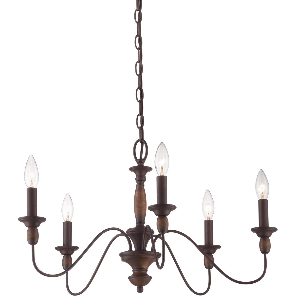 Quoizel HK5005TC Holbrook 5 Light 24 inch Tuscan Brown Chandelier Ceiling Light