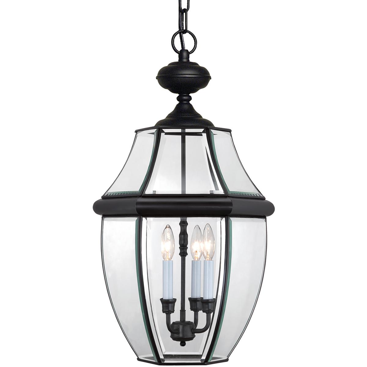 Quoizel NY1179K Newbury 3 Light 12.5 inch Mystic Black Outdoor Hanging Lantern
