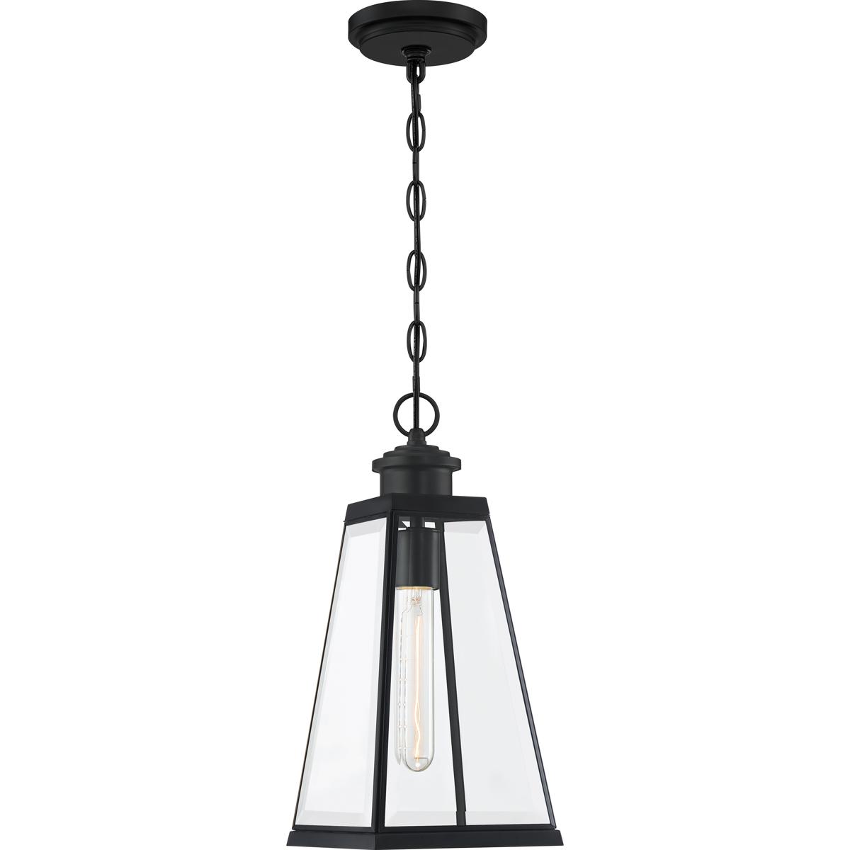Quoizel PAX1907MBK Paxton 1 Light 7 inch Matte Black Outdoor Hanging Lantern