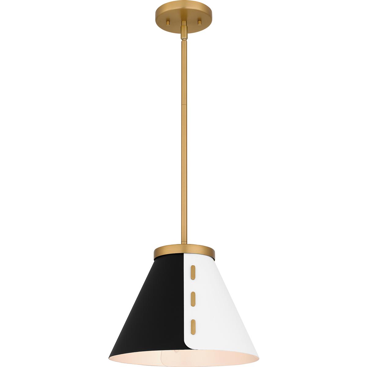 Quoizel QP6224BWS Trette 1 Light 12 inch Brushed Weathered Brass Pendant Ceiling Light