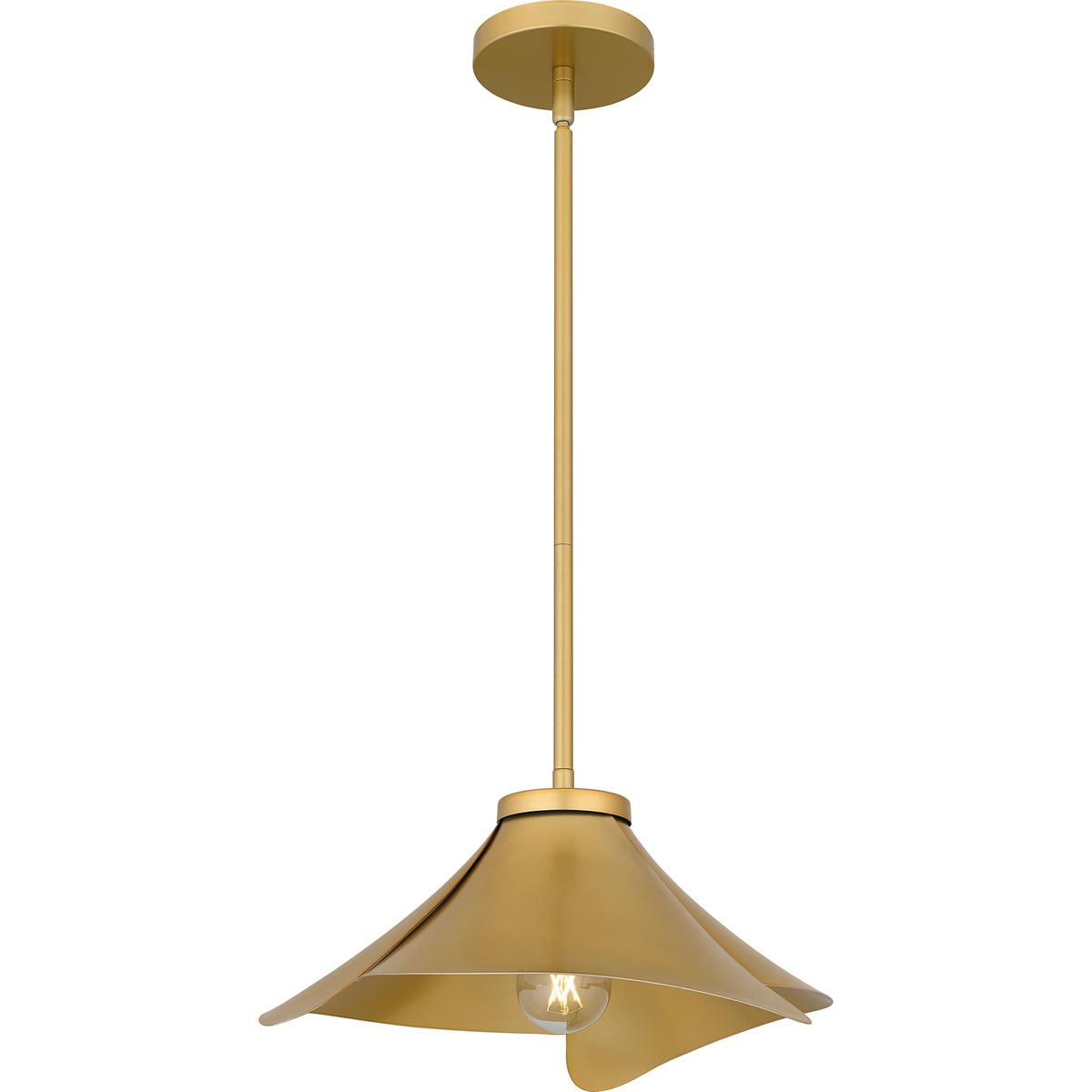 Quoizel QP6747LG Wisp 1 Light 14.5 inch Light Gold Pendant Ceiling Light
