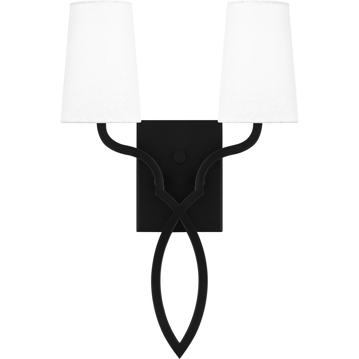 Quoizel QW16130MBK O'Hare Wall Sconce Wall Light