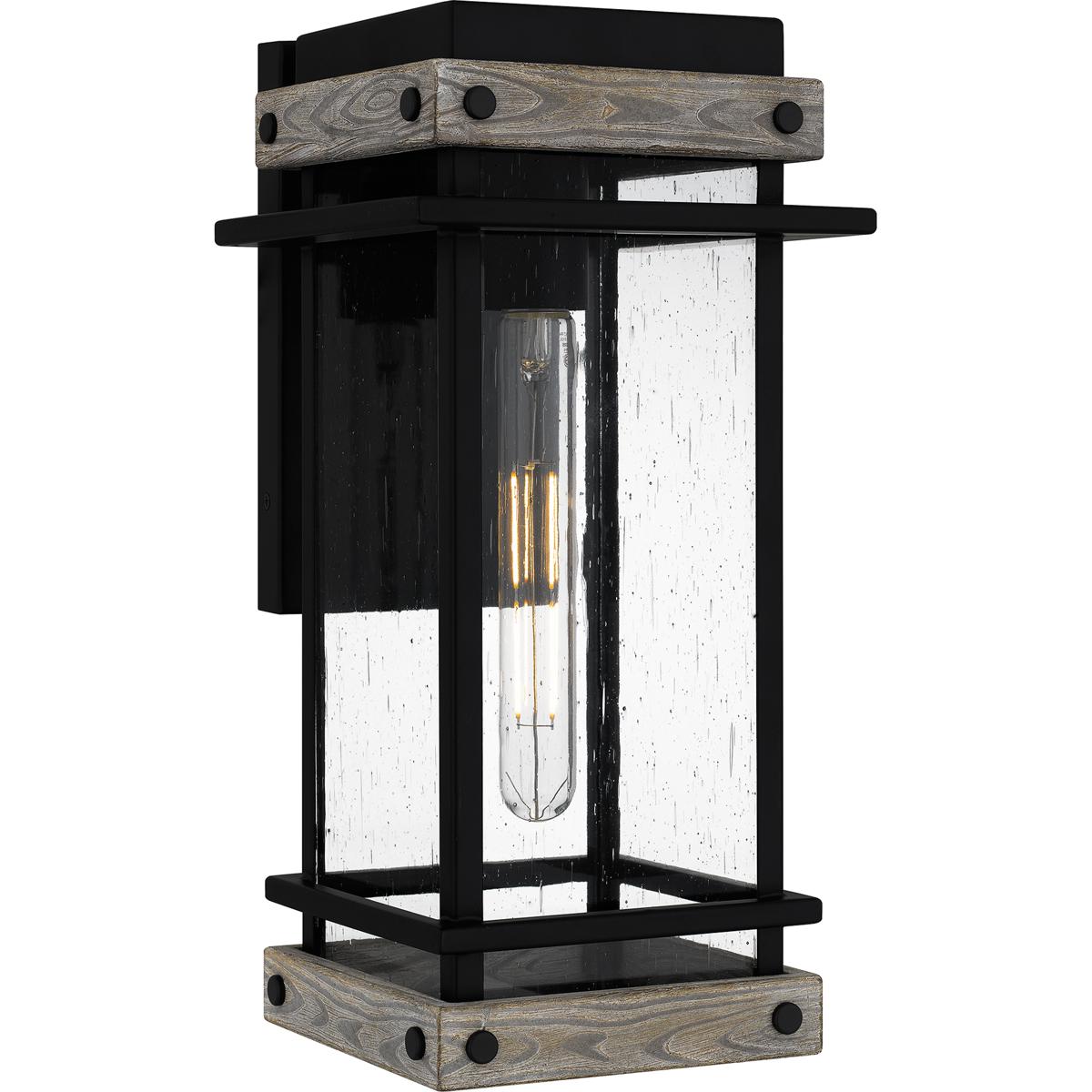 Quoizel SAD8407MBK Strader 1 Light 7.5 inch Matte Black Outdoor Lantern, Medium