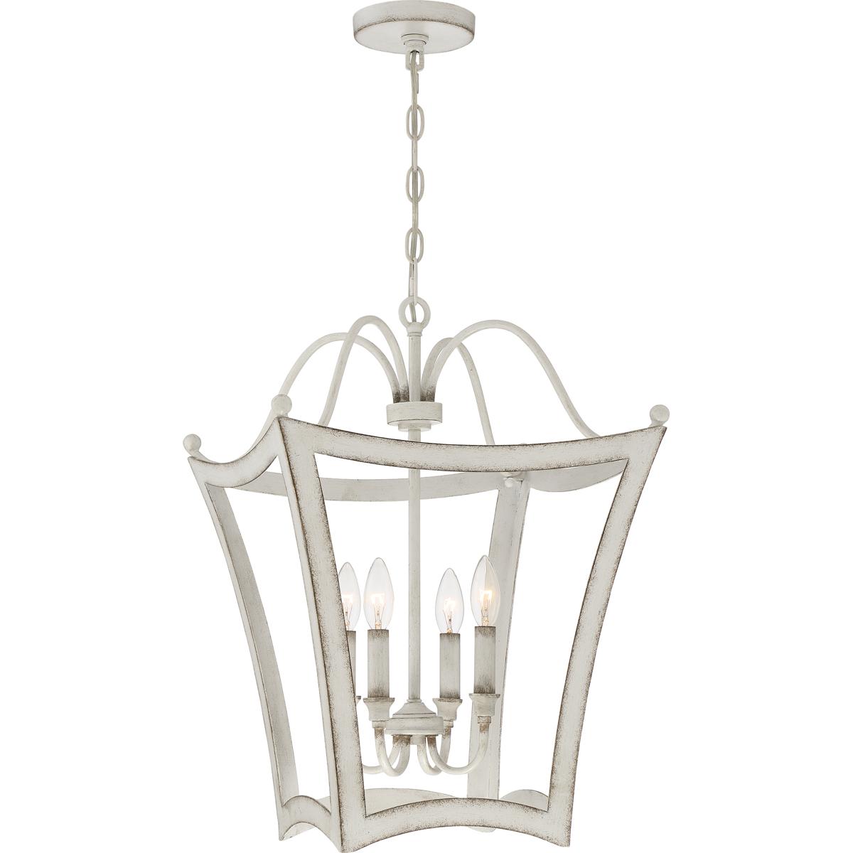 Quoizel SUM5216AWH Summerford 4 Light 16.25 inch Antique White Foyer Pendant Ceiling Light