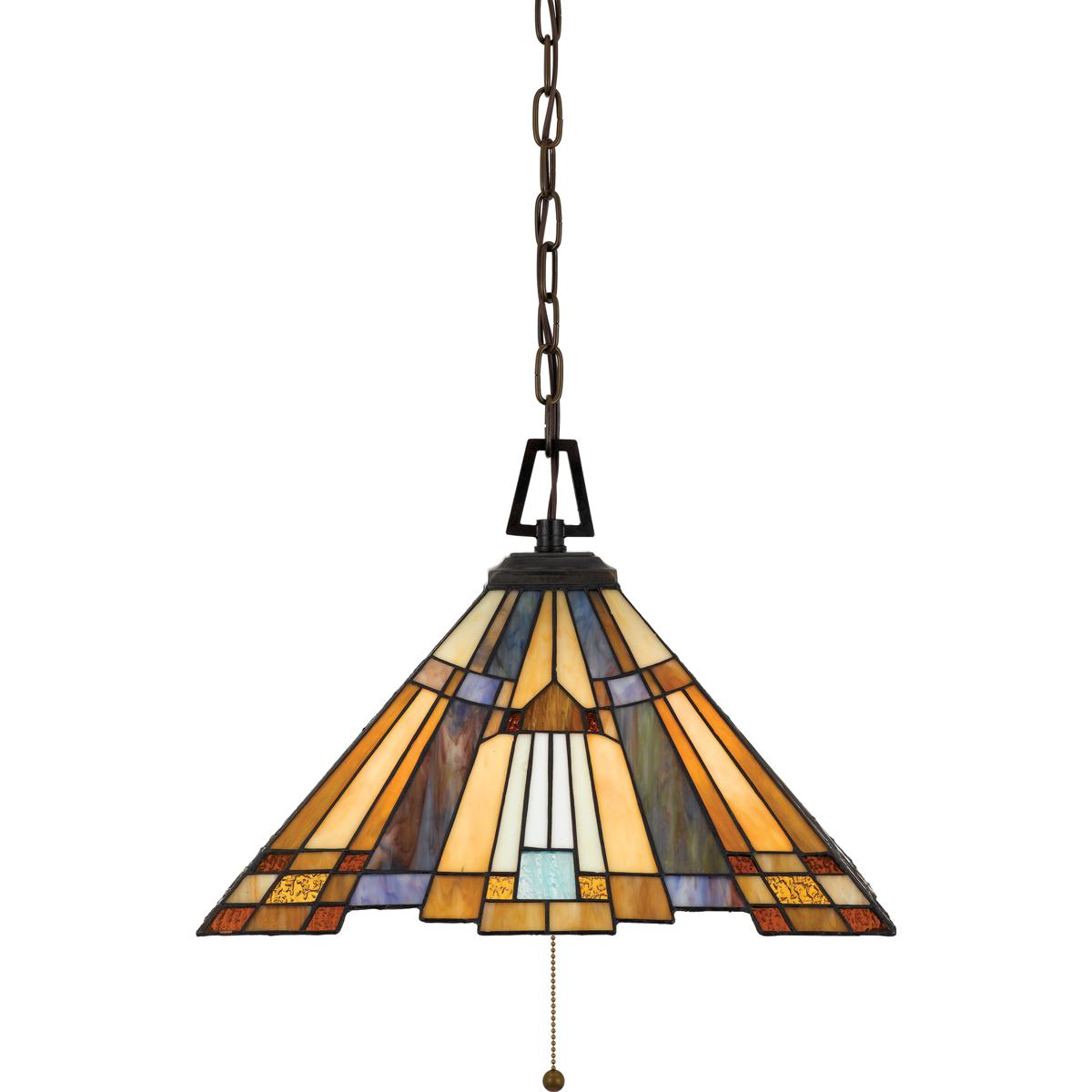 Quoizel TFIK1817VA Inglenook 3 Light 17 inch Valiant Bronze Pendant Ceiling Light, Naturals