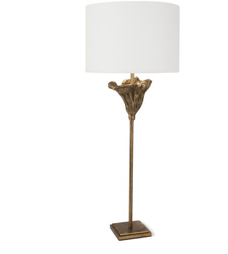 Regina Andrew 13 1403 Monet 30 Inch 100 00 Watt Antique Gold Leaf Table Lamp Portable Light