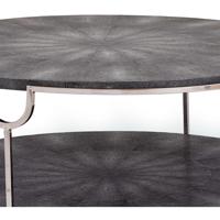 Regina Andrew 30-1039CHAR Vogue 39 X 39 inch Charcoal and Polished Nickel Cocktail Table alternative photo thumbnail