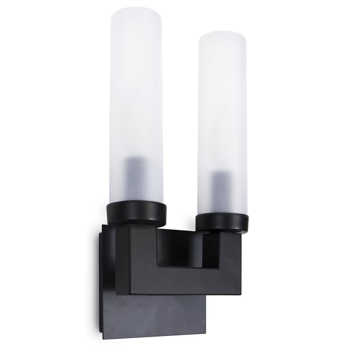 Regina Andrew 17-1023 Montecito 2 Light 12.75 inch Black Outdoor Wall Sconce, Double