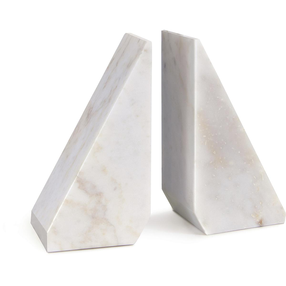 Regina Andrew 20-1390WT Othello 6.5 X 3.25 inch White Book Ends