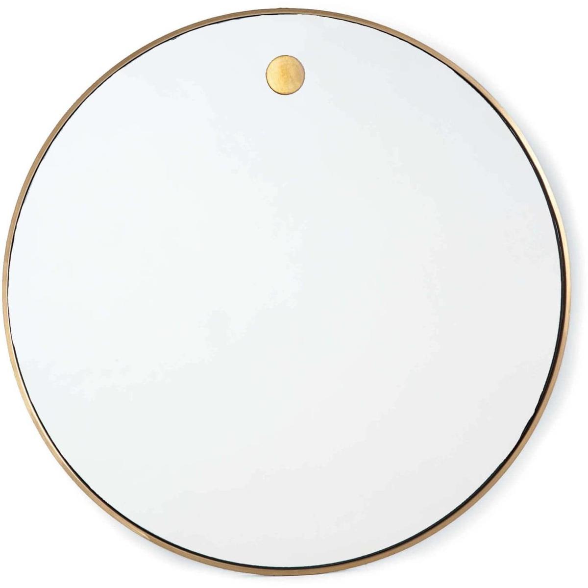Regina Andrew 211045NB Hanging 36 X 36 inch Natural Brass Mirror Circular