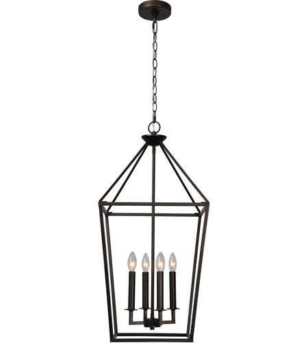 Renwil Lpc4204 Royston 4 Light 16 Inch Graphite Bronze Foyer