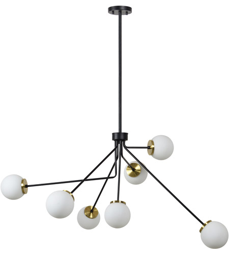 matte black modern chandelier