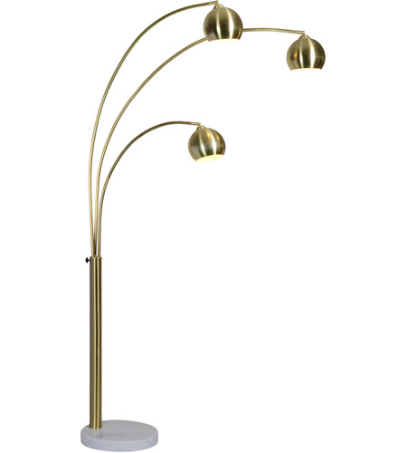 Renwil Lpf3072 Dorset 83 Inch 40 Watt Satin Brass Floor Lamp Portable Light Large