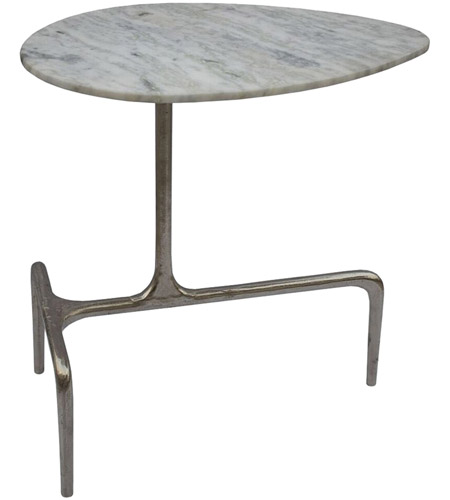 Renwil Ta238 Elton 20 X 14 Inch Raw Nickel Accent Table Small