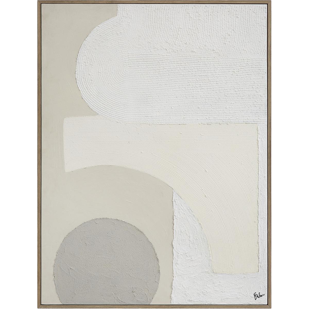 Renwil OL2140 Canberra White/Beige Canvas Art