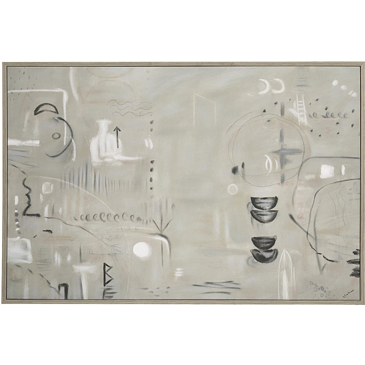 Renwil OL2135 Kore Grey/White Canvas Art