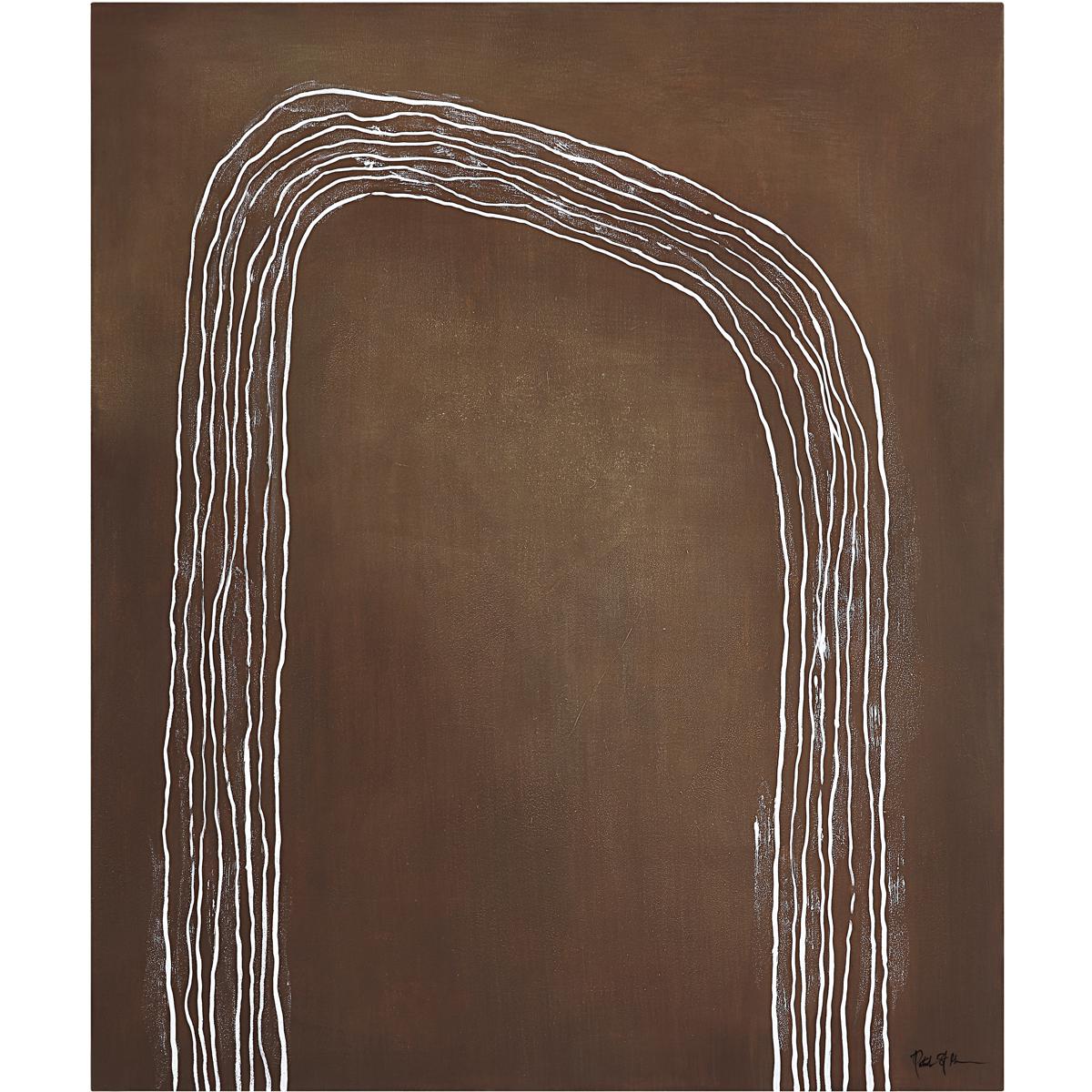 Renwil OL2151 Fallbrook White/Brown Canvas Art