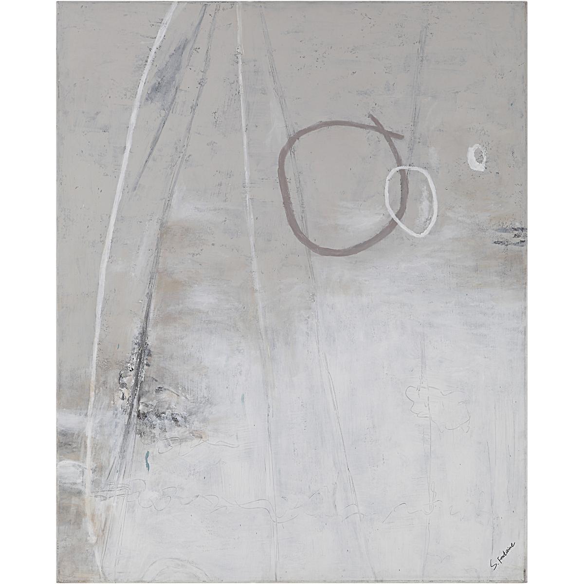 Renwil OL2156 Pinceau White/Beige/Grey/Black Canvas Art