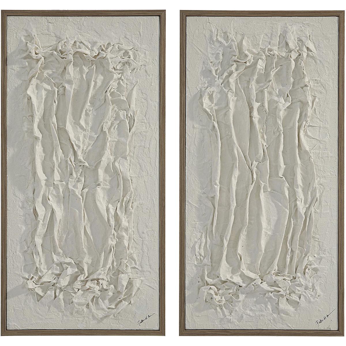 Renwil W6737 Volterra White Wall Art, 2 Piece
