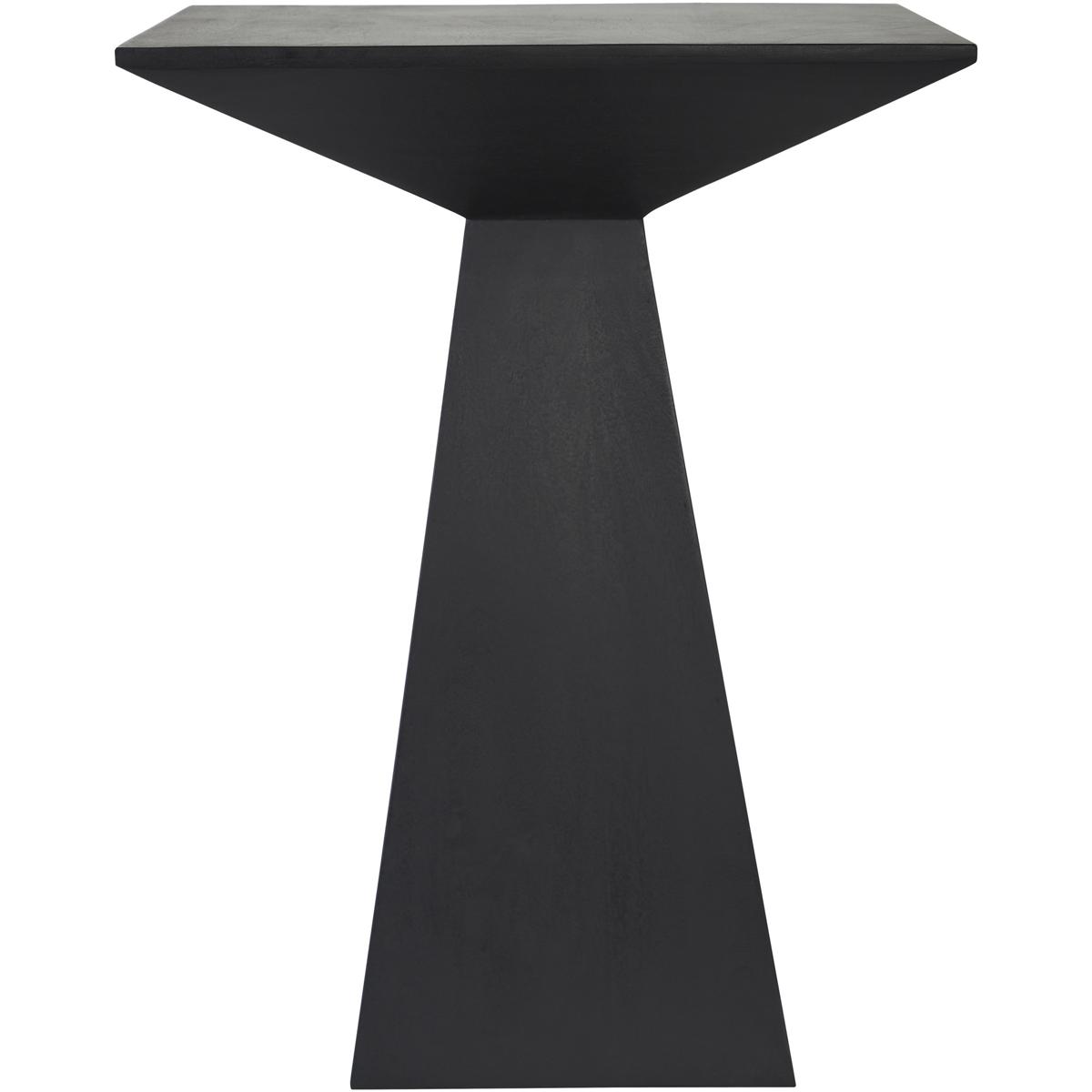 Moulin Rectangular Wood Black End Table