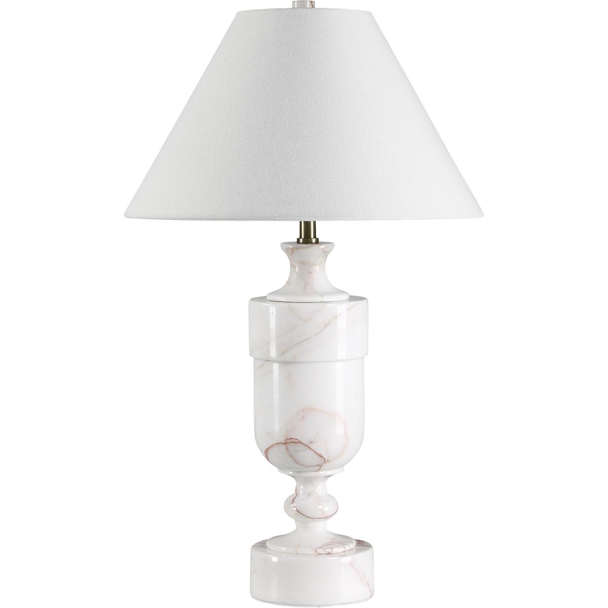Renwil LPT1431 Katn 26 inch White Marble Table Lamp Portable Light