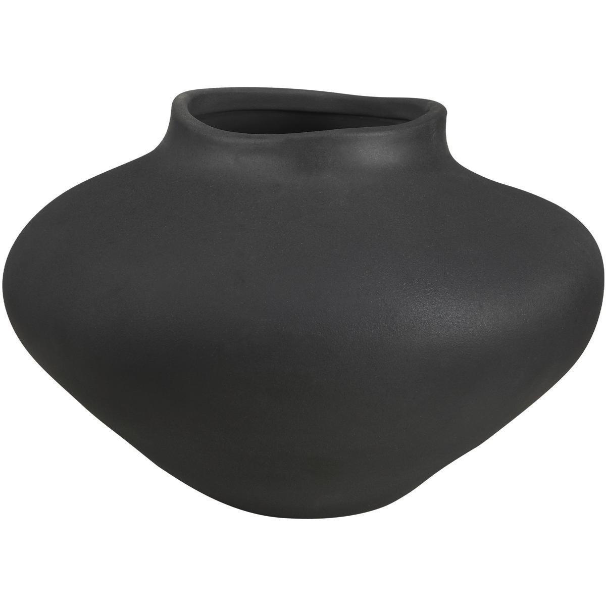 Ren Wil Cipher 12" Decorative Vase - Textured Matte Black