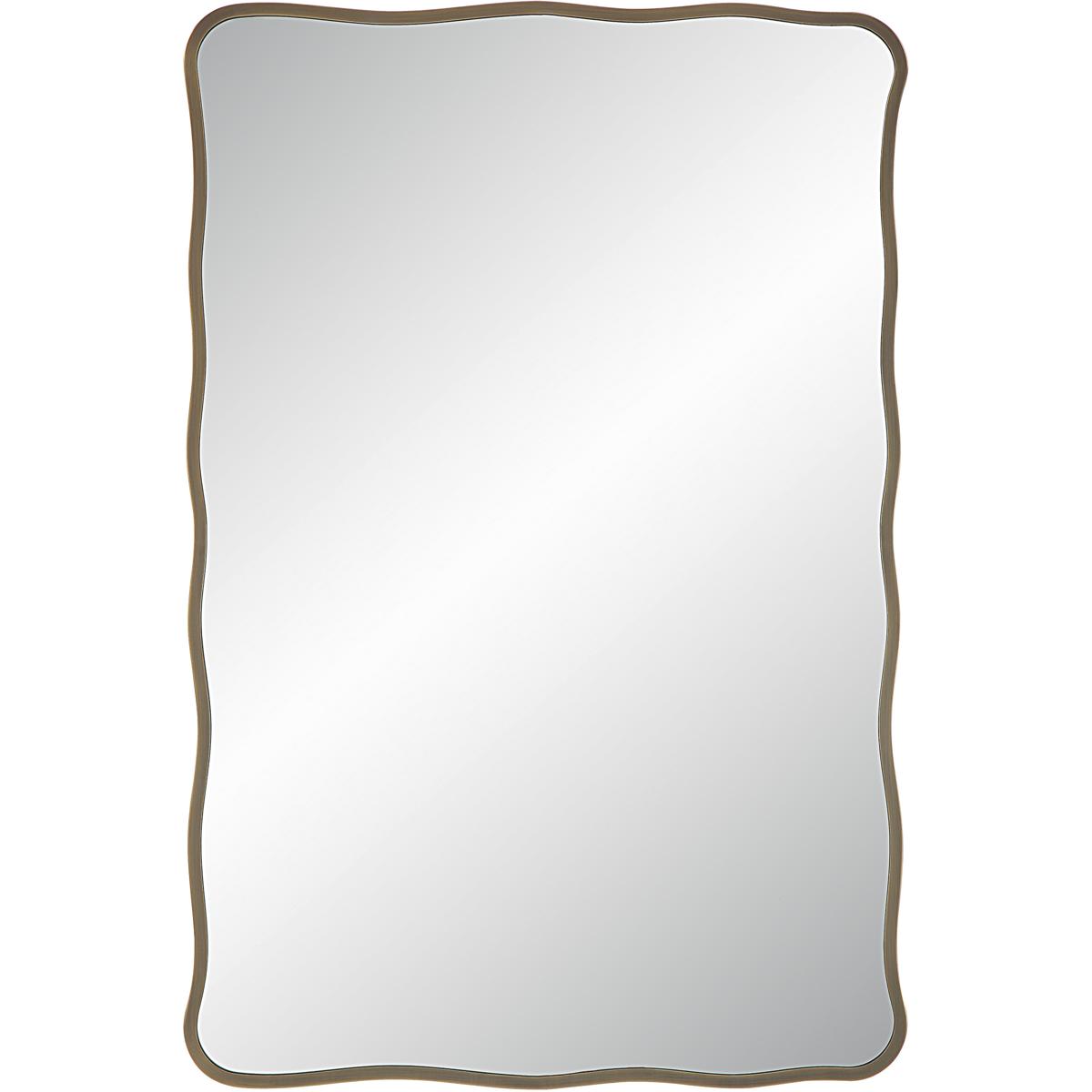 Renwil MT2635 Basel 36 X 24 inch Dark Antique Brushed Brass Wall Mirror