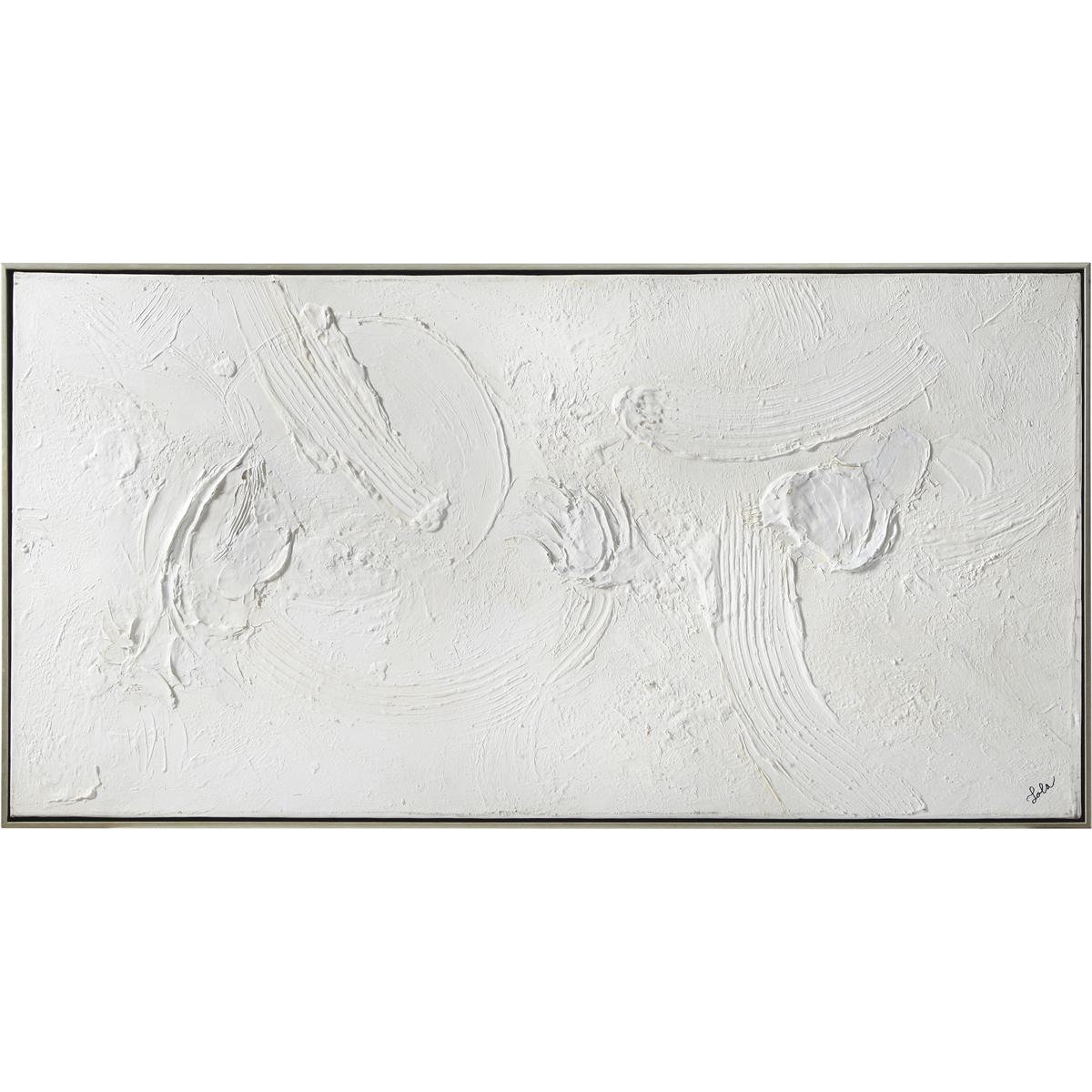 Renwil OL1901 Yanno Silver/White Canvas Art