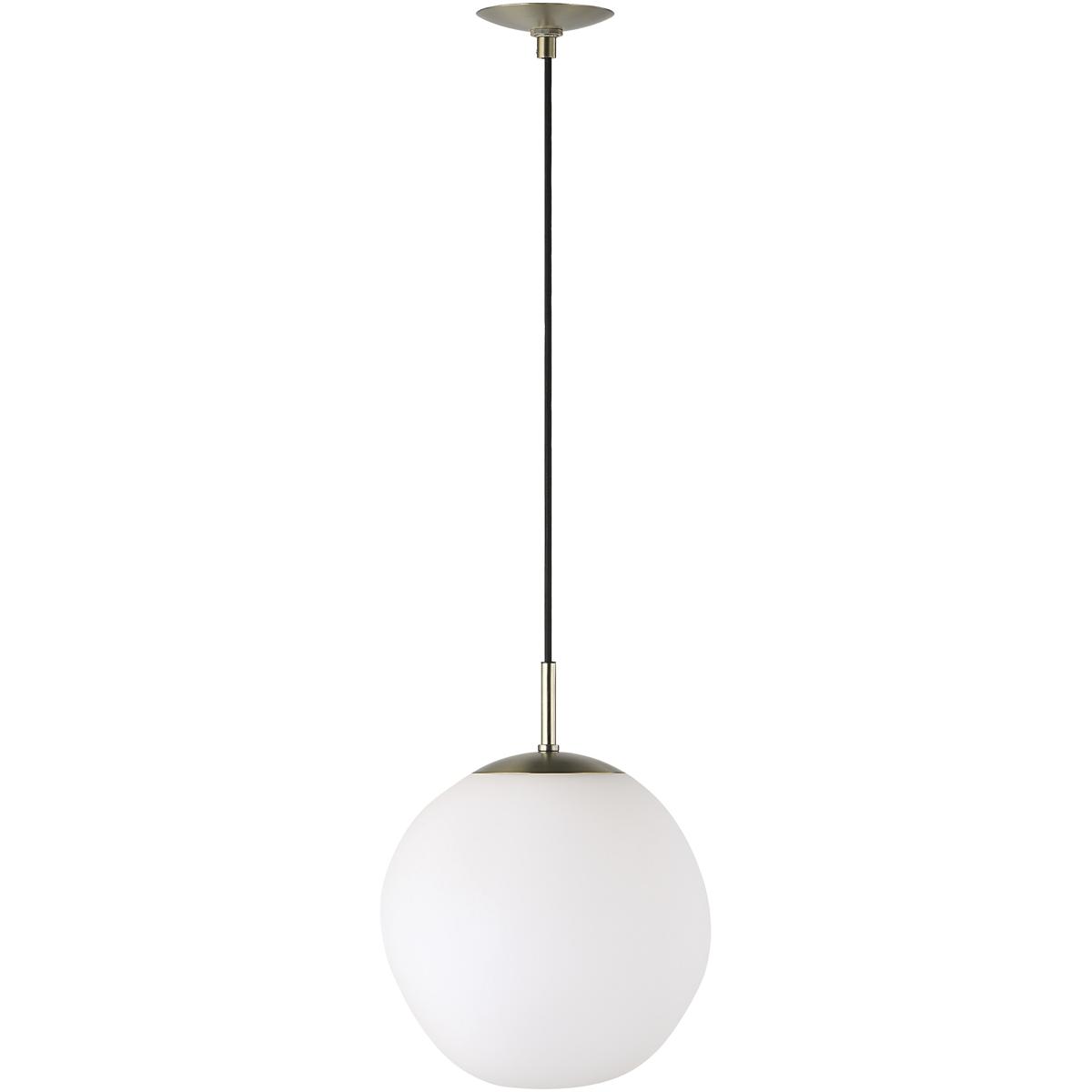 Renwil LPC4496 Koa 1 Light 12 inch Etched White Pendant Ceiling Light