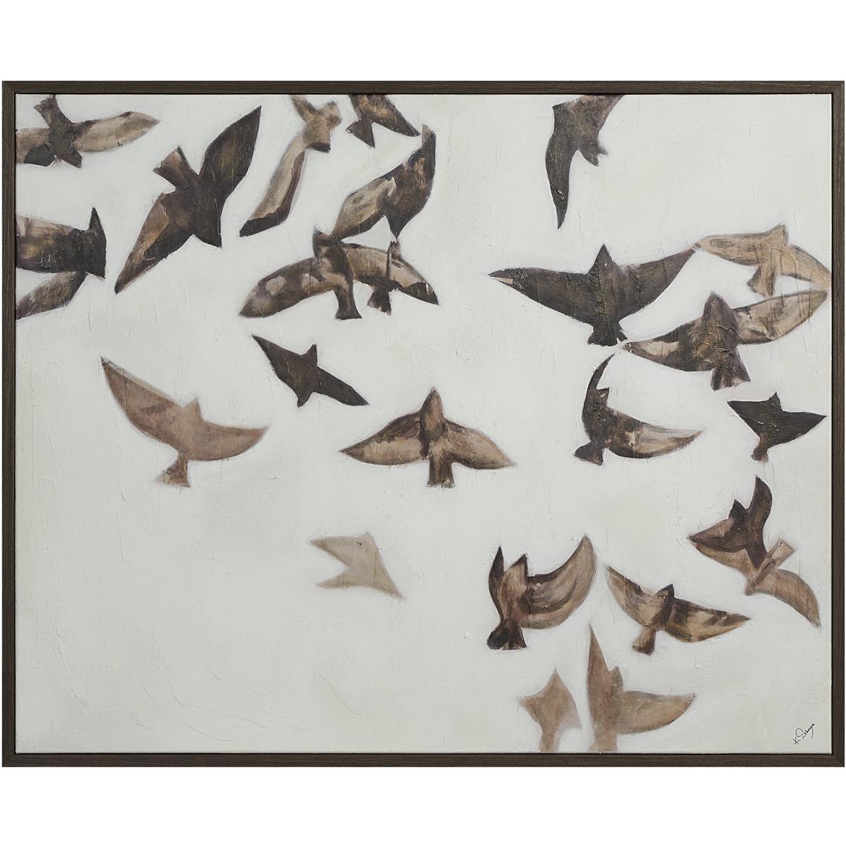Renwil OL2183 Busan Dark Brown Canvas Art