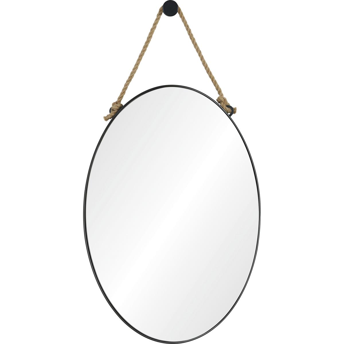 Renwil MT2365 Parbuckle 42 X 22 inch Black Wall Mirror