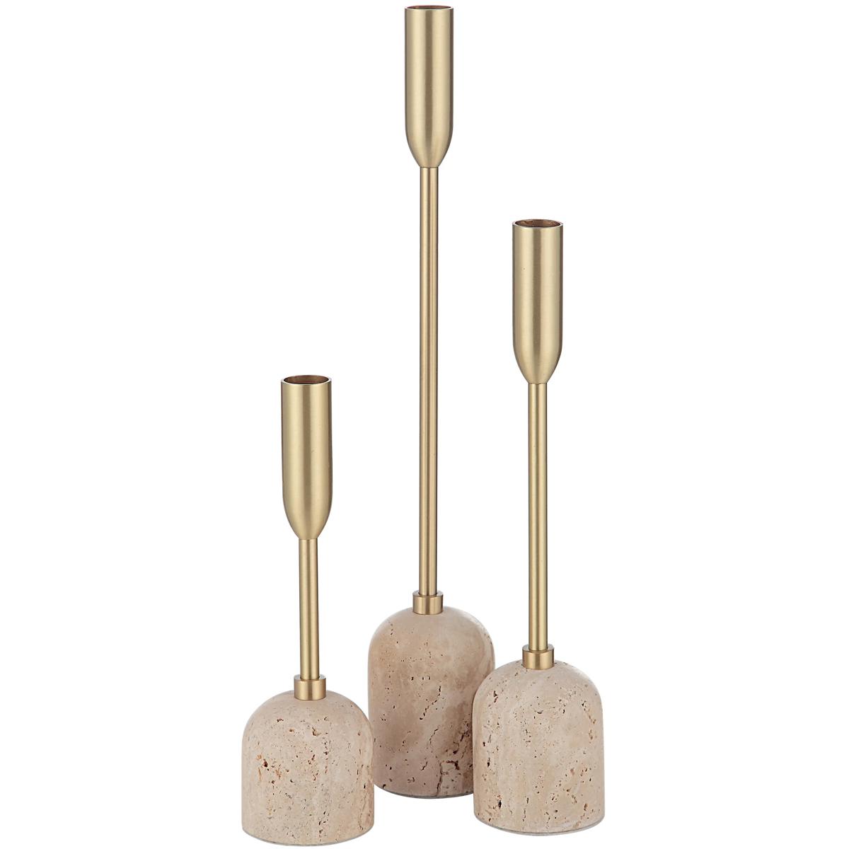 Renwil CAN184 Vesta 16 X 2.5 inch Tapered Candle Holder, Set of 3