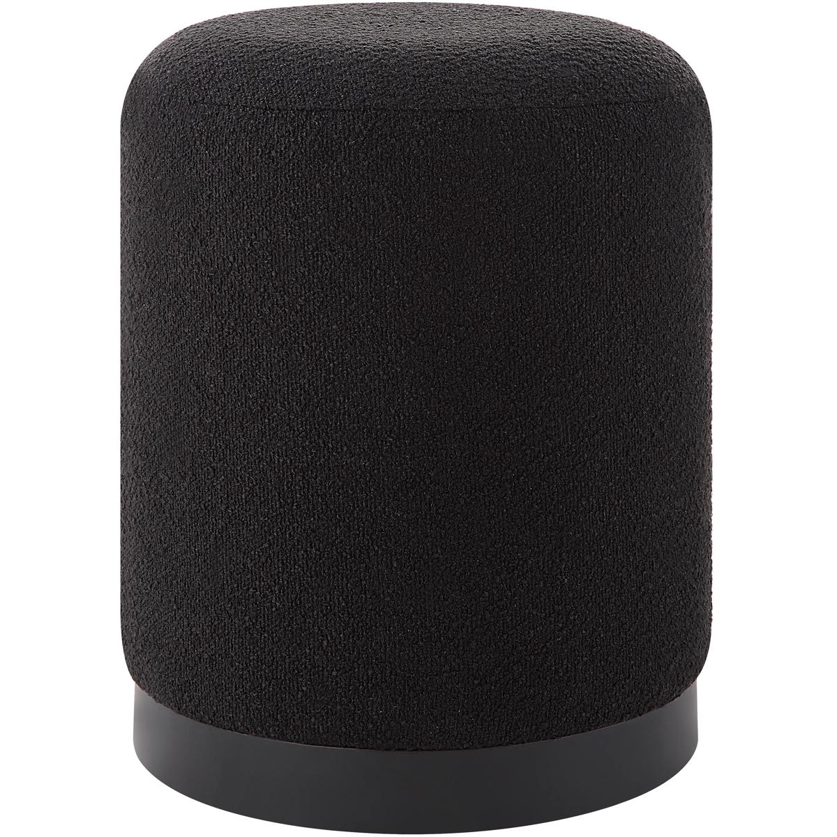 Renwil CHA092 Castillo 18.11 inch Black and Matte Black Ottoman