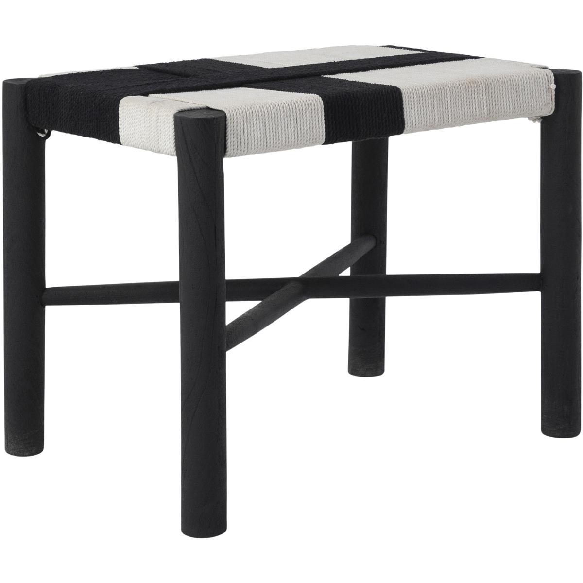 Renwil CHA113 Plex 16 inch Black and Black & White Stool