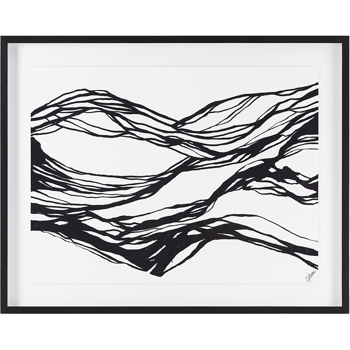 Renwil PA0037 Mica White/Black Canvas Art