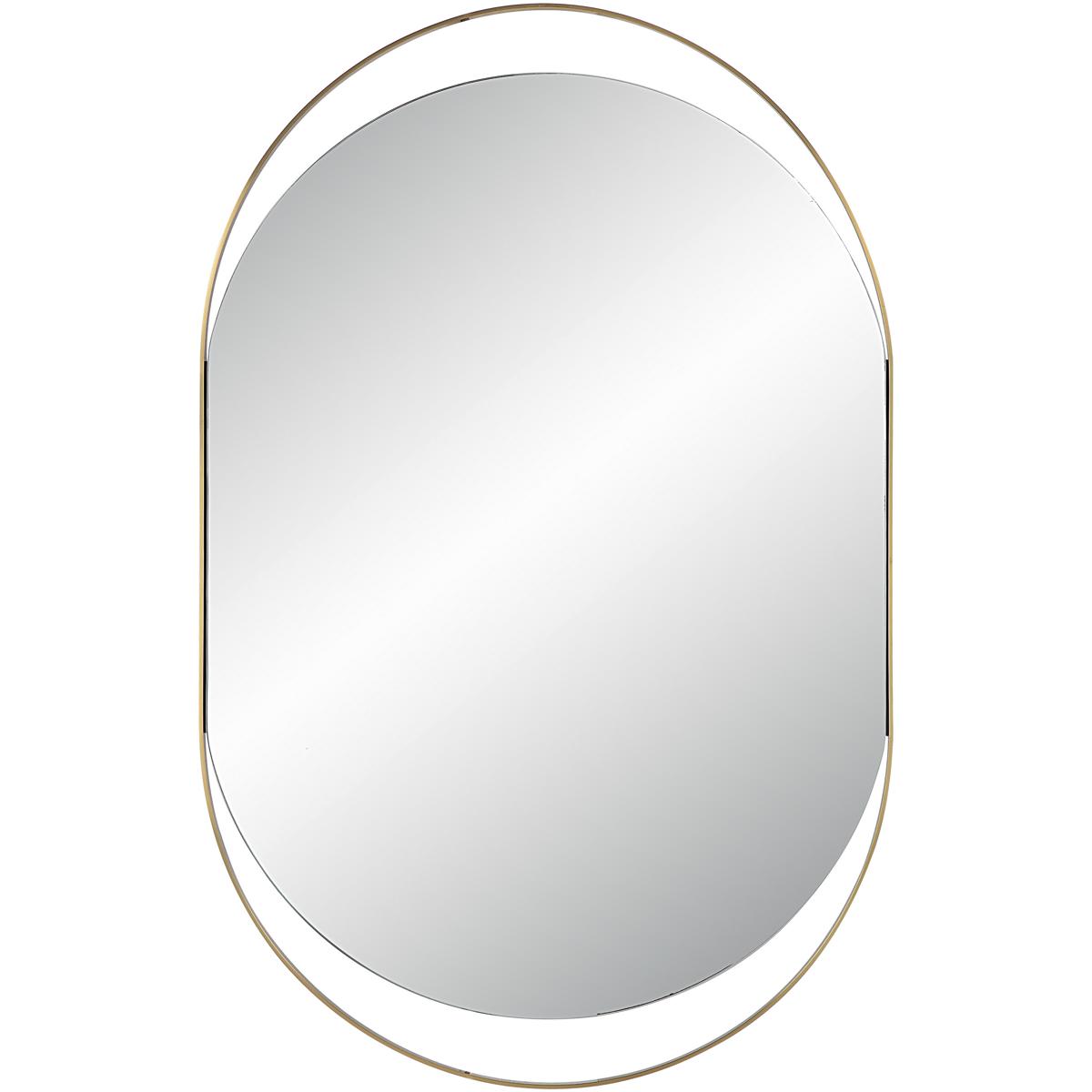 Renwil MT2629 Ecru 40 X 26 inch Satin Brass Wall Mirror