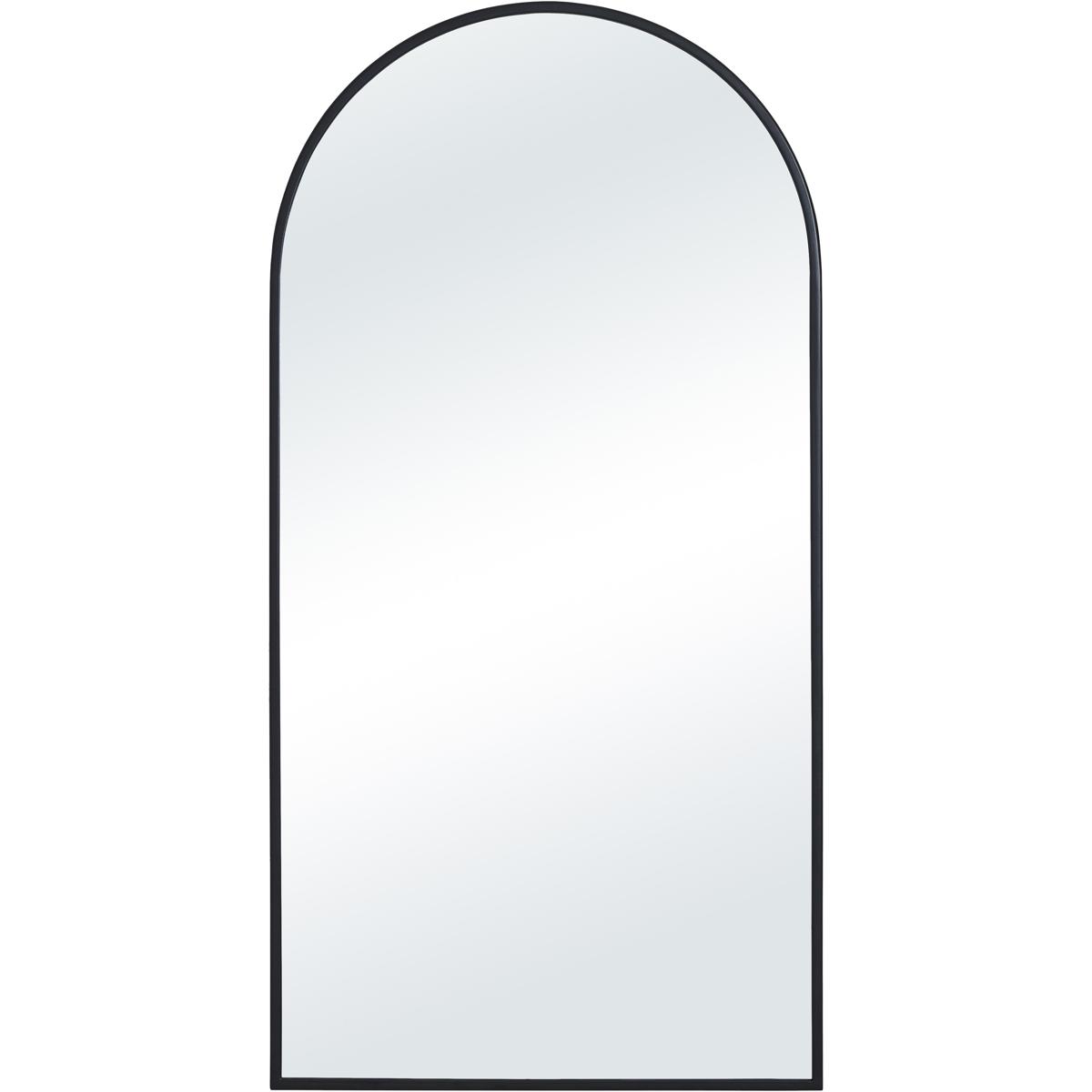 Renwil MT2802 Waren 40 X 20 inch Matte Black Wall Mirror