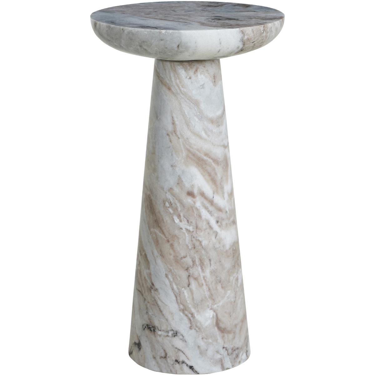 Renwil TA550B Mercura 18 X 10 inch Brown Marble Side Table
