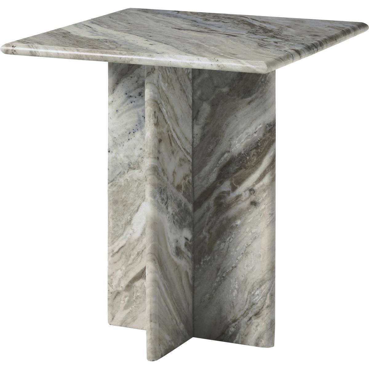 Grayson Square Marble Natural End Table