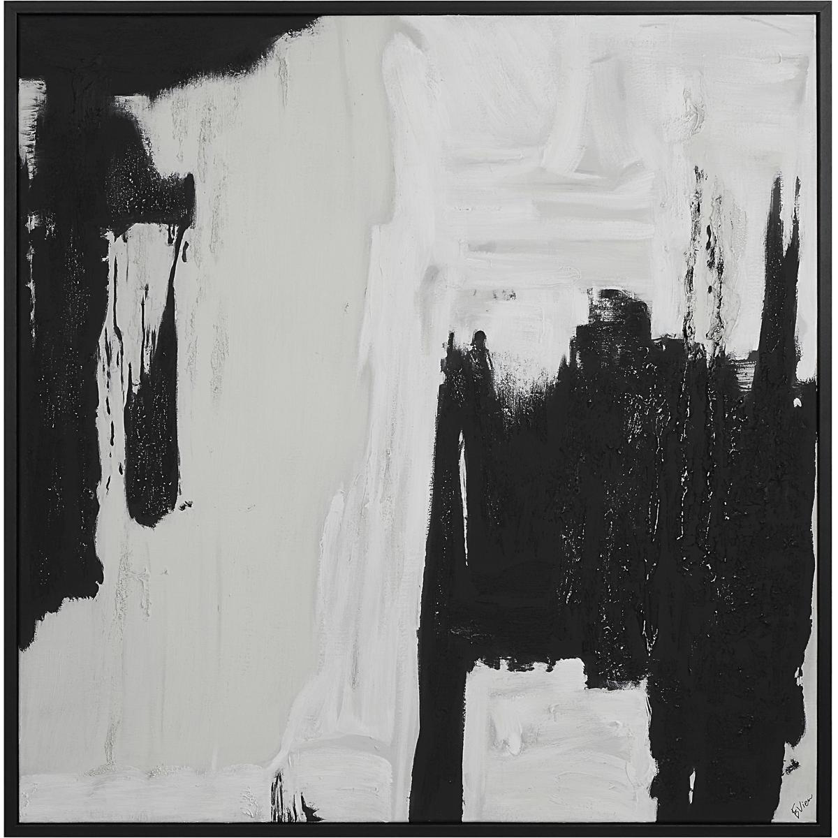 Renwil OL2185 Nantes Painted Matte Black Canvas Art