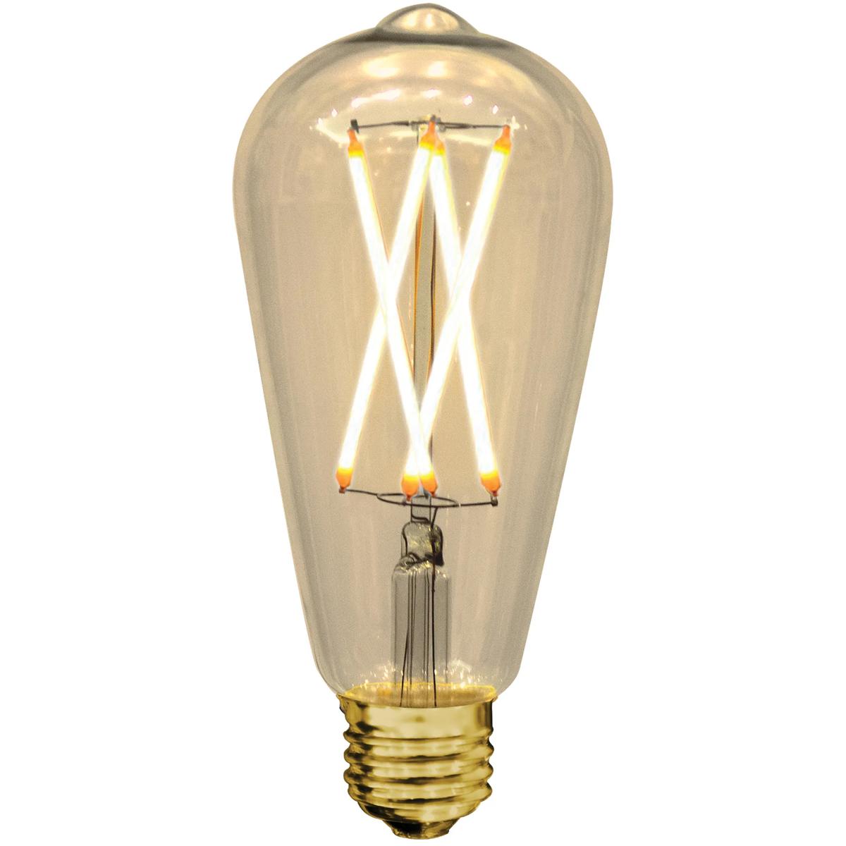 Renwil LB008-3 Ledon LED ST64 E26 6.00 watt 3000K Light Bulb, Pack of 3