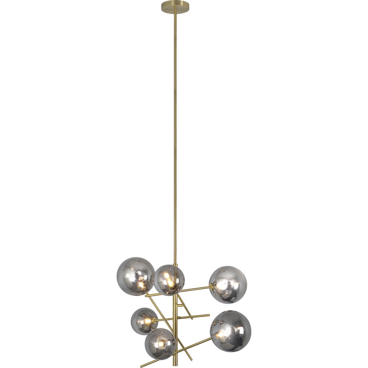 Renwil LPC4315 Laylani 6 Light 28.5 inch Satin Brass Pendant Ceiling Light