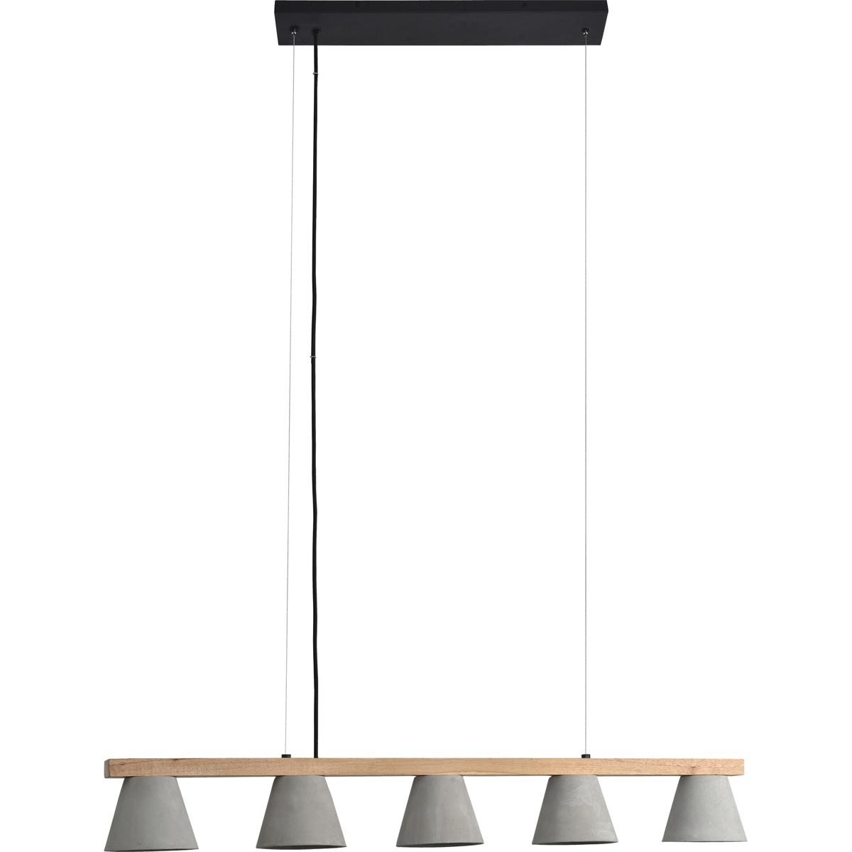 Renwil LPC4330 Zain 5 Light 43.25 inch Brown Linear Pendant Ceiling Light
