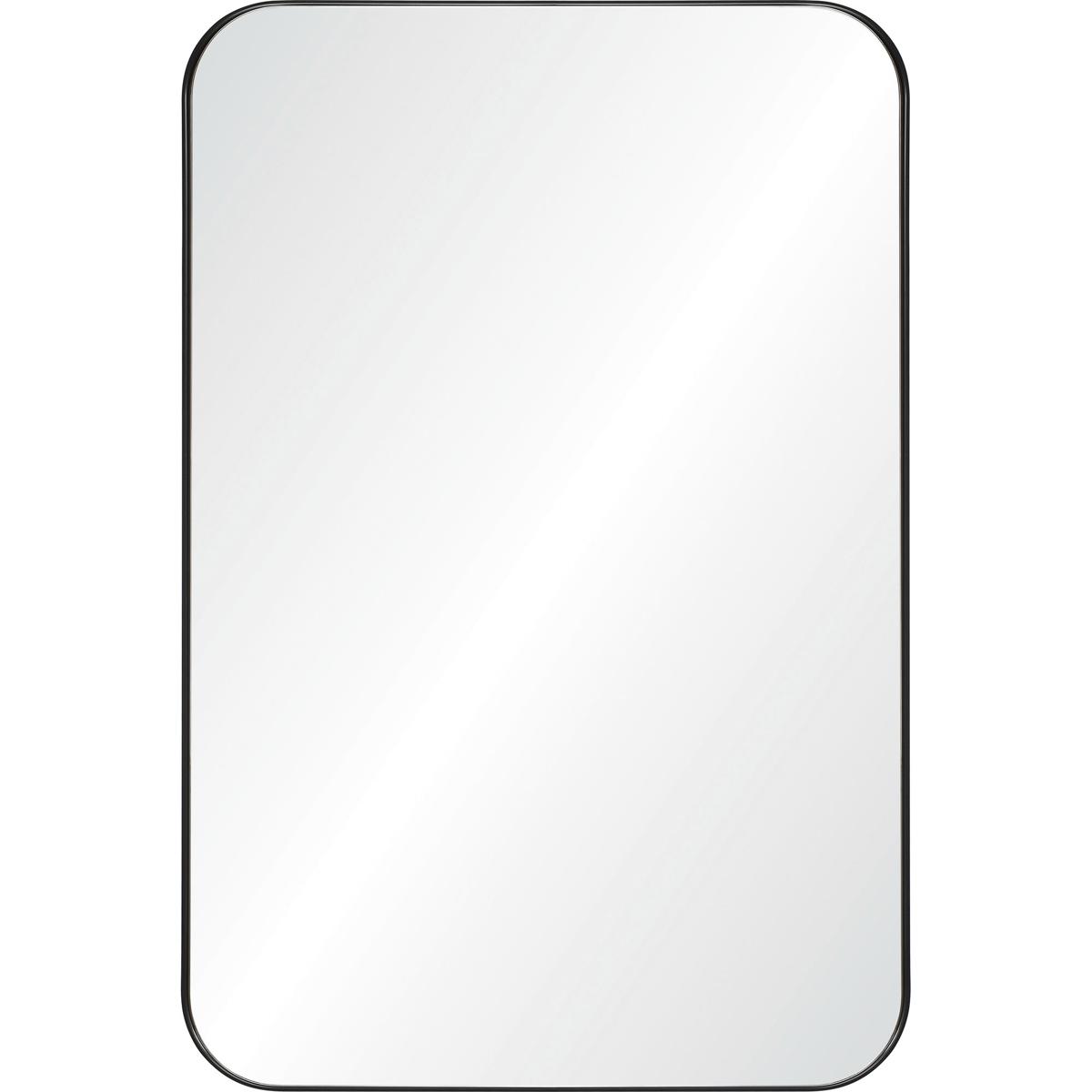 Renwil MT2533 Glencoe 36 X 24 inch Matte Black and Clear Mirror